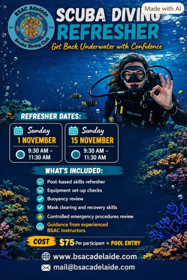 Scuba Refresher – New Dates Added